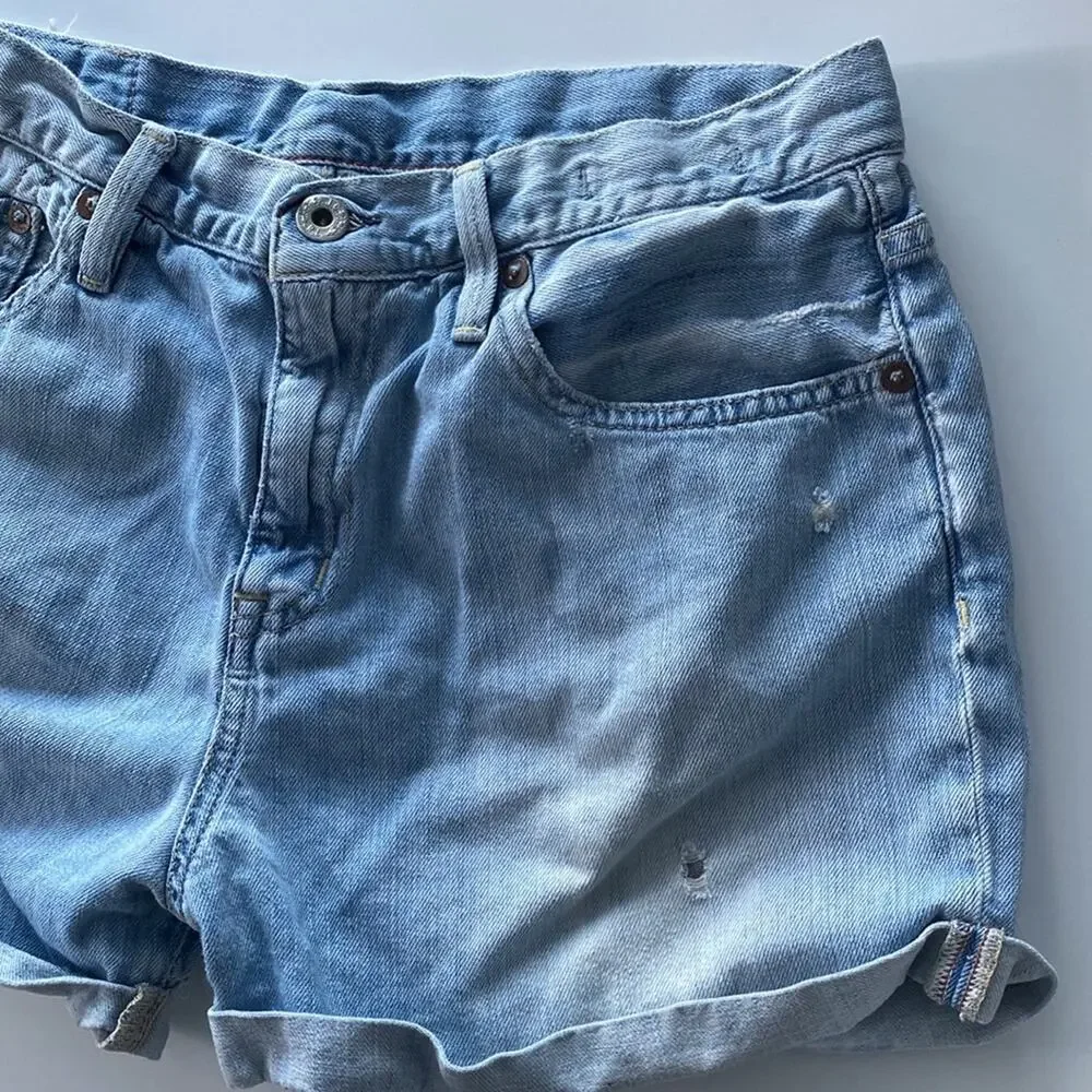 Polo Ralph Lauren Ginger Boyfriend Denim Shorts Size 28 - Picture 2 of 8